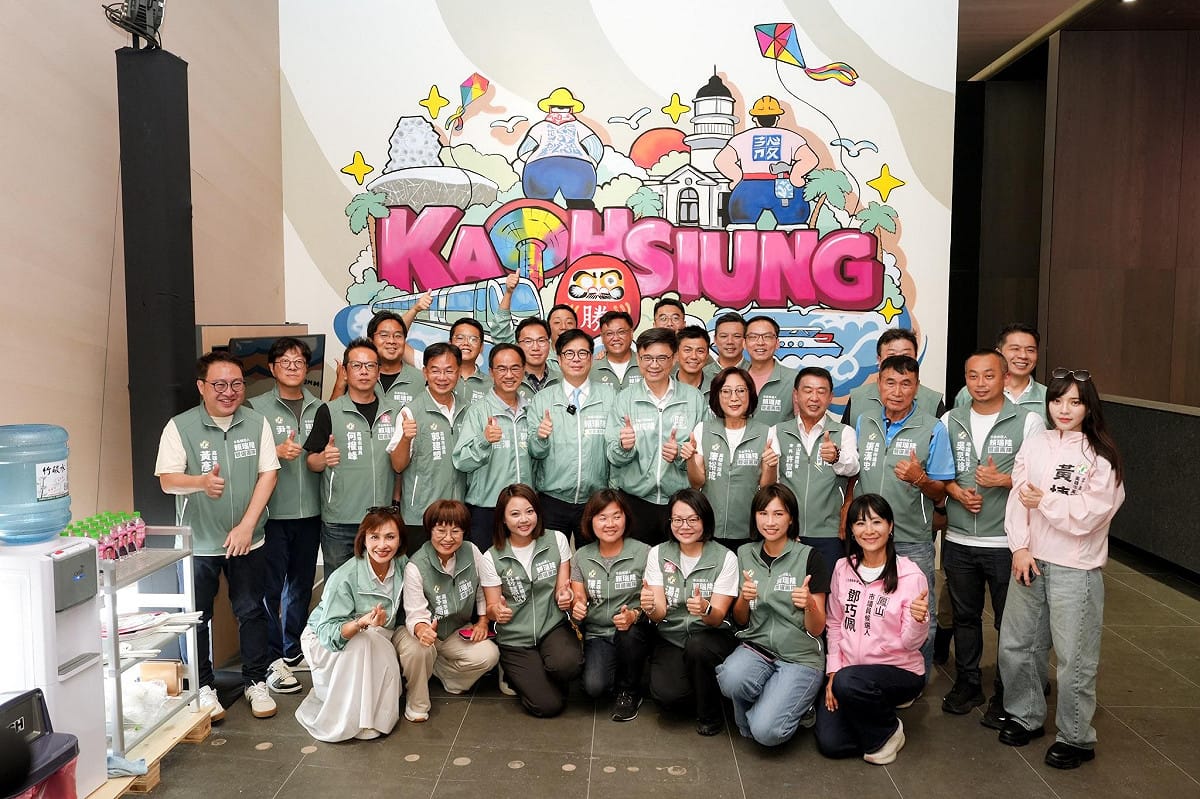 賴瑞隆競選總部開門團拜儀式。 圖：賴瑞隆競總／提供