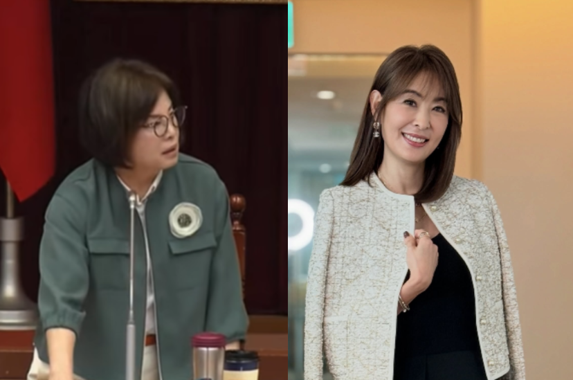 民進黨立委賴惠員批評台北101董事長賈永婕穿著不夠純樸，賈永婕欲解釋反遭賴嗆「還要辦嗎？」 圖：翻攝自國會頻道、賈永婕臉書