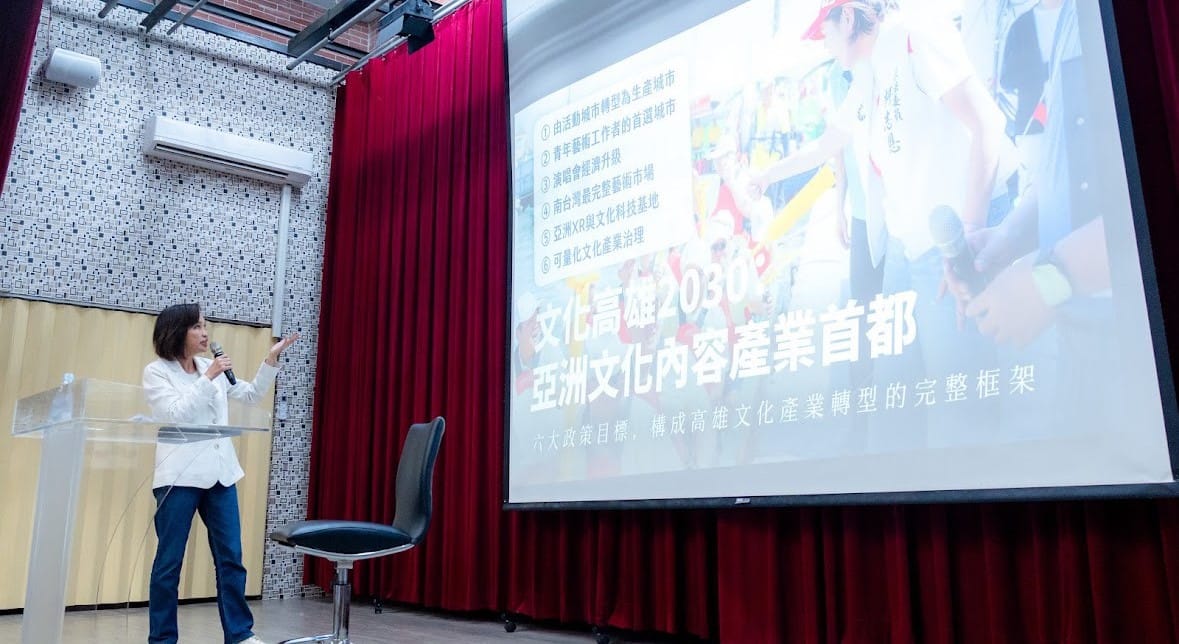 柯志恩認為，高雄不應只追求活動人次與短期觀光效益，應將活動KPI轉化為產業KPI，讓高雄朝亞洲文化產業首都邁進。 圖：柯志恩競總／提供