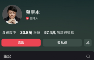 有網友發現，蔡康永的小紅書帳號已移除工作聯繫窗口，僅留下部分心靈雞湯字卡，不少人解讀將此為蔡康永打算全面放棄中國市場。 圖：翻攝自蔡康永小紅書