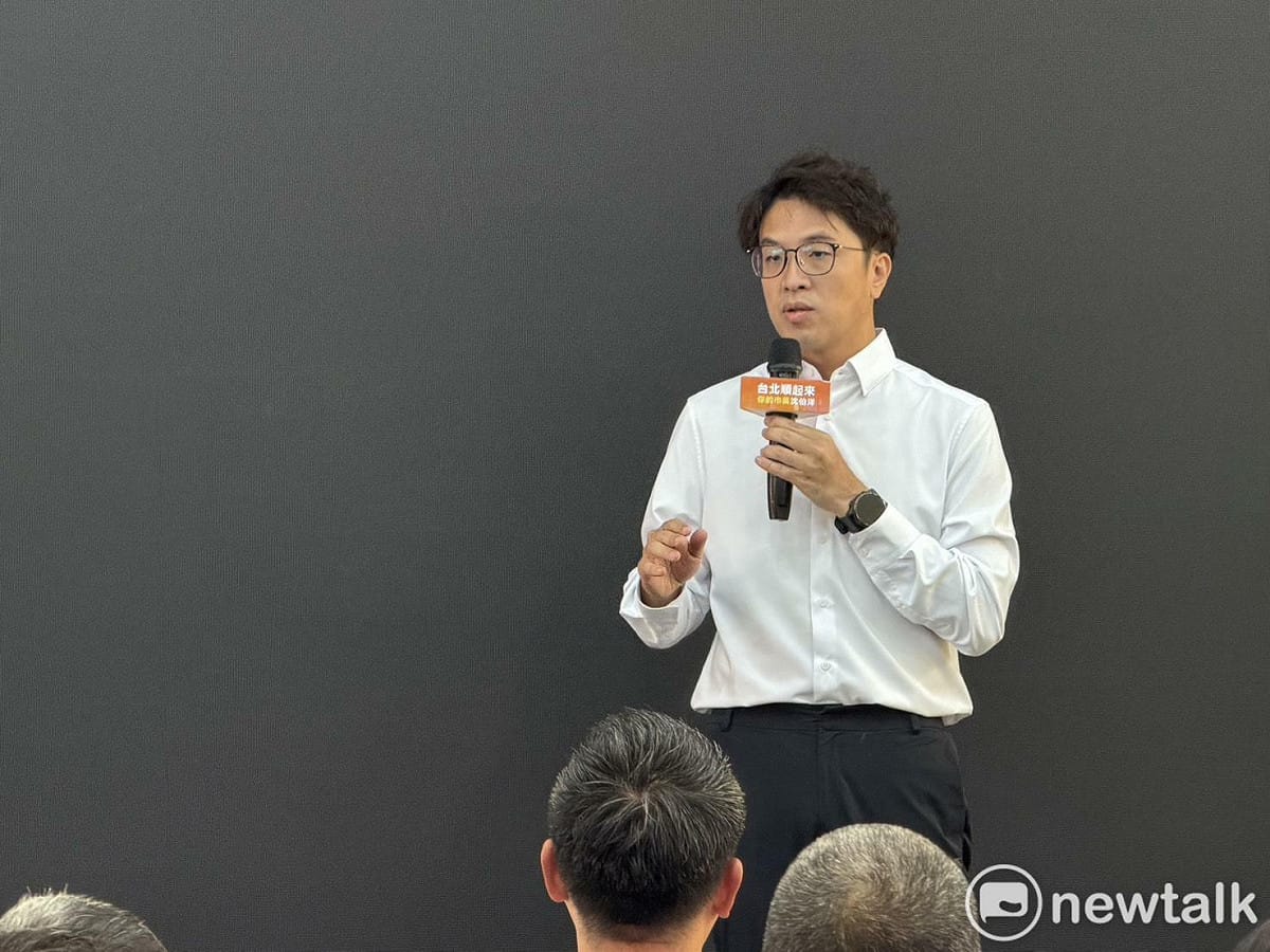 民進黨台北市長參選人沈伯洋。 圖：高逸帆／攝