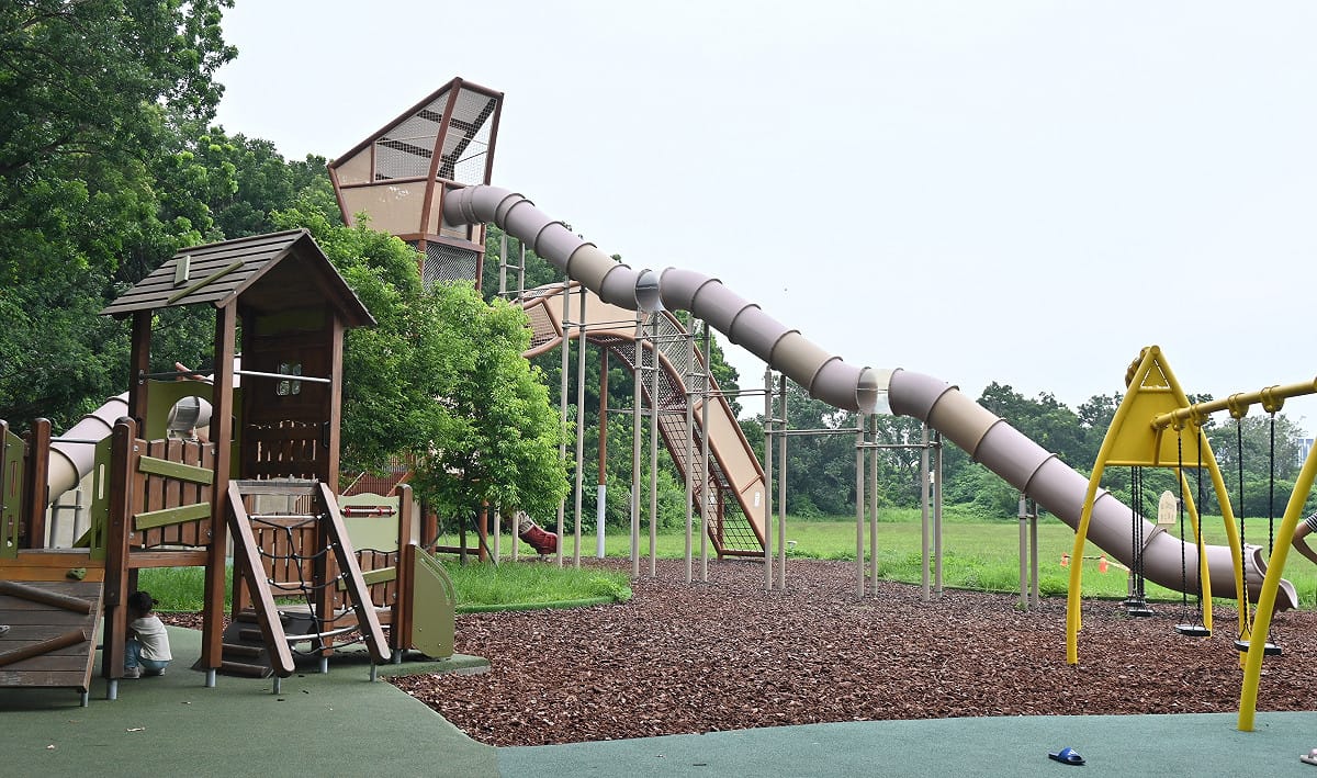 黃文志爭取的高雄都會公園特色共融遊戲場。 圖：黃文志競總／提供