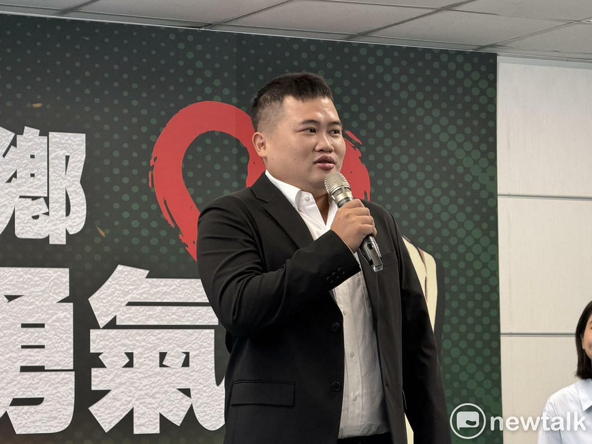 民進黨南州鄉長參選人葉俊緯。 圖：高逸帆／攝