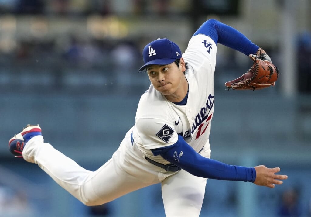 MLB道奇隊日籍球星大谷翔平。（共同社）