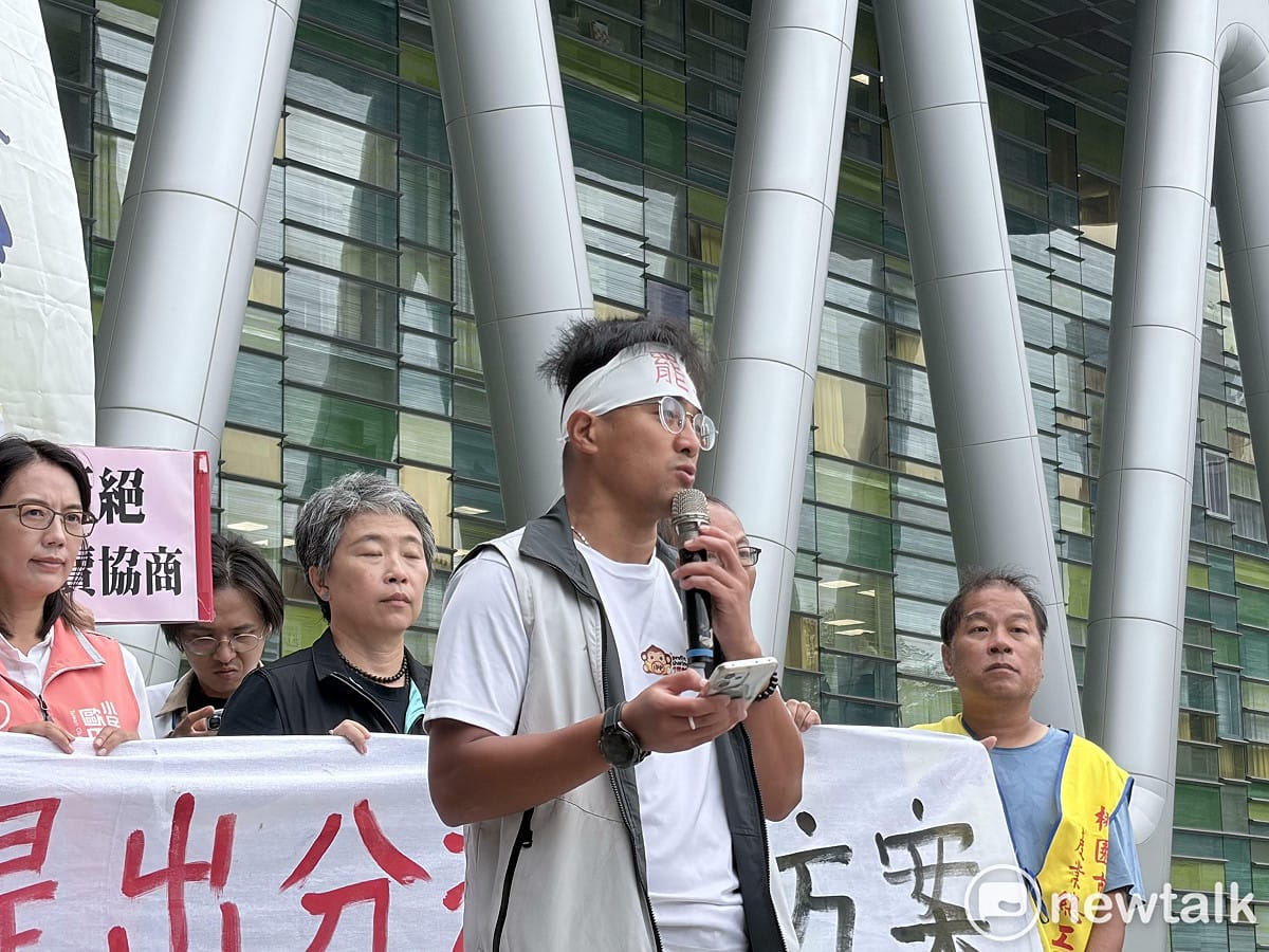 桃園美光工會理事長林哲瑞。 圖：李宣萱/攝