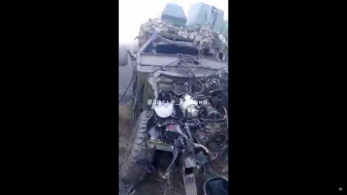 一輛搭載俄羅斯第 60 獨立摩托化步兵旅官兵的車輛，近日在俄軍佔領的烏克蘭扎波羅熱州普留特涅附近觸雷，爆炸造成 1 名俄軍官兵死亡，另有 1 人受傷。 圖:翻攝自影片