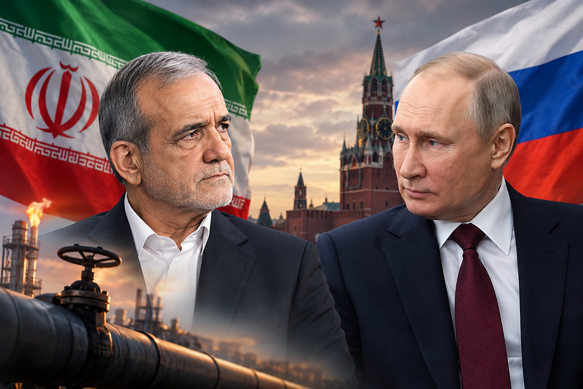 伊朗總統 Massoud Pezeshkian 預計 10 月 27 日前往俄羅斯莫斯科，與俄羅斯總統普丁會面。 圖：ChatGPT 生成