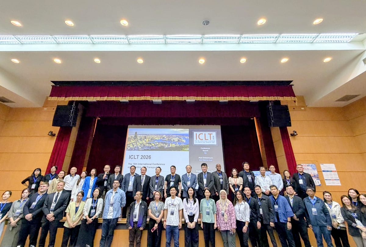 ICLT 2026匯聚來自不同國家與地區的物流、運輸及供應鏈領域學者與專業人士，透過研究發表與跨域對話，促進國際學術交流及合作。 圖：高科大／提供