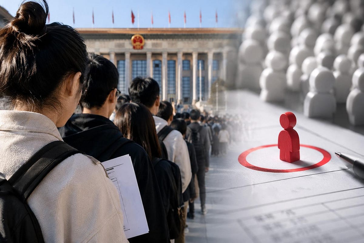 中國 2027 年中央與國家機關公務員錄用考試（國考）24 日截止報名，招錄名額較往年少。