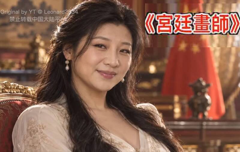 今日全網突然瘋傳一部名為《宮廷畫師》的古風AI短劇。 圖：翻攝YouTube「Leonard」