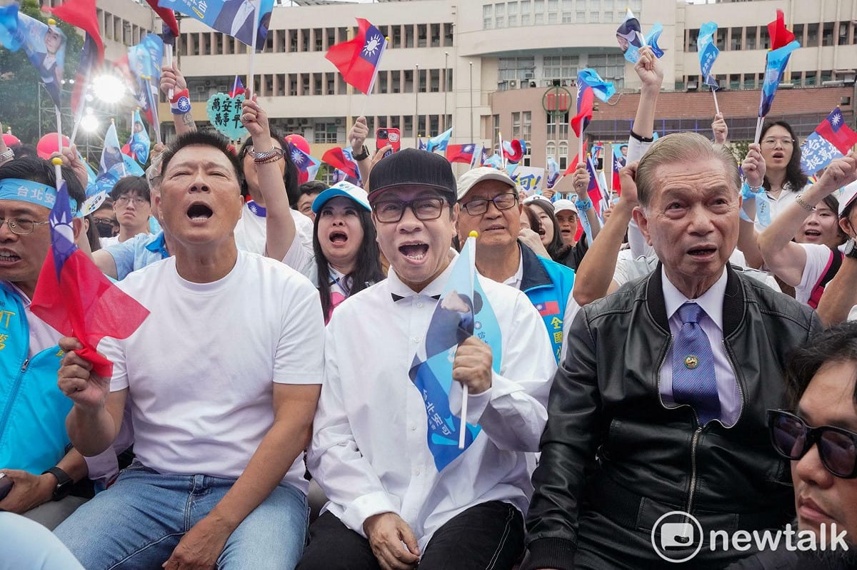 主持人蔡康永今出席台北市長蔣萬安競選總部成立大會。 圖：張良一 / 攝