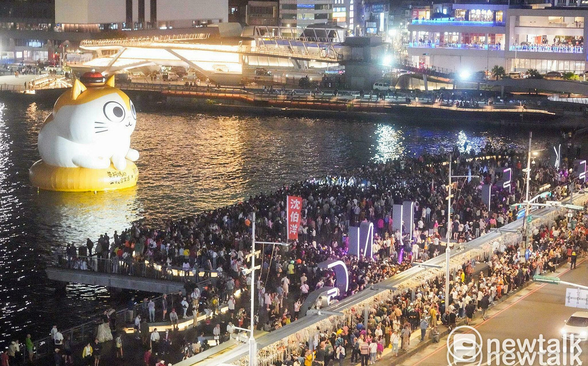 （影）沈伯洋赴基隆合體童子瑋「洋流童行」 海洋廣場港口開講談北基市政合作