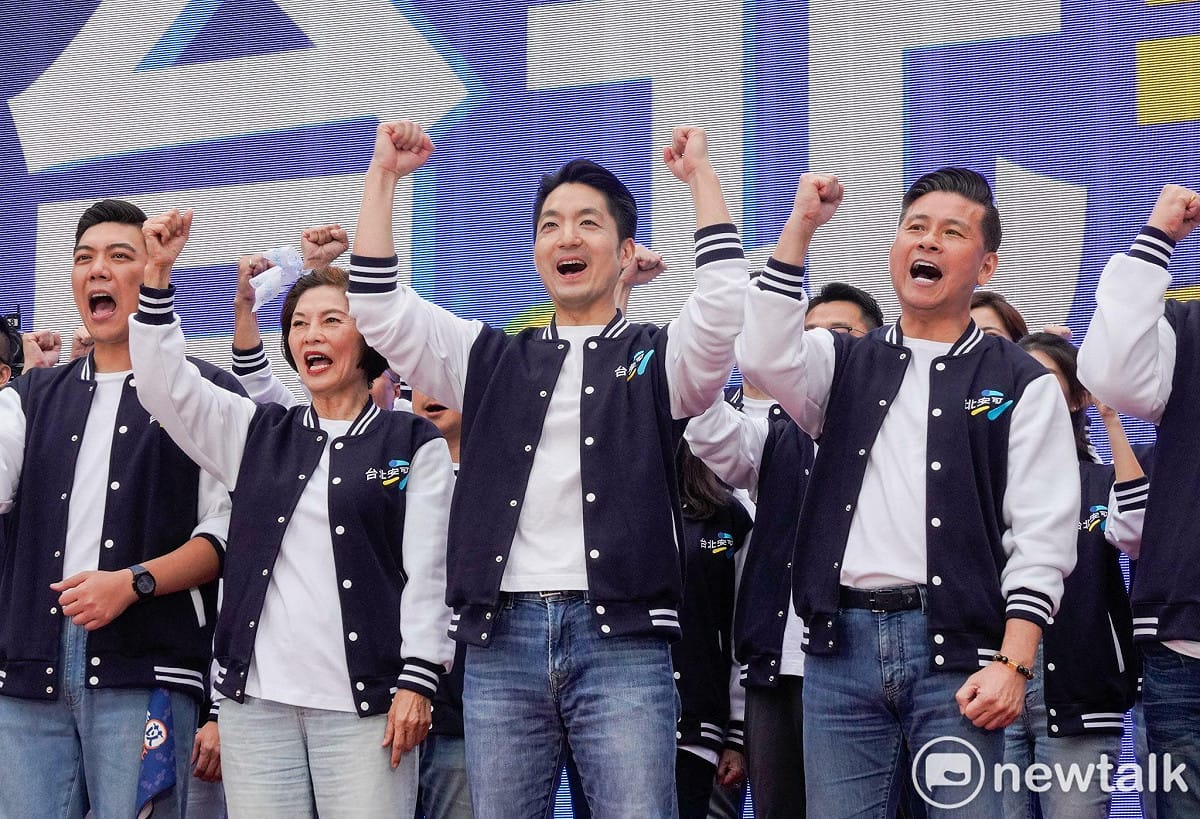 台北市長蔣萬安今競選總部成立。 圖：張良一 / 攝
