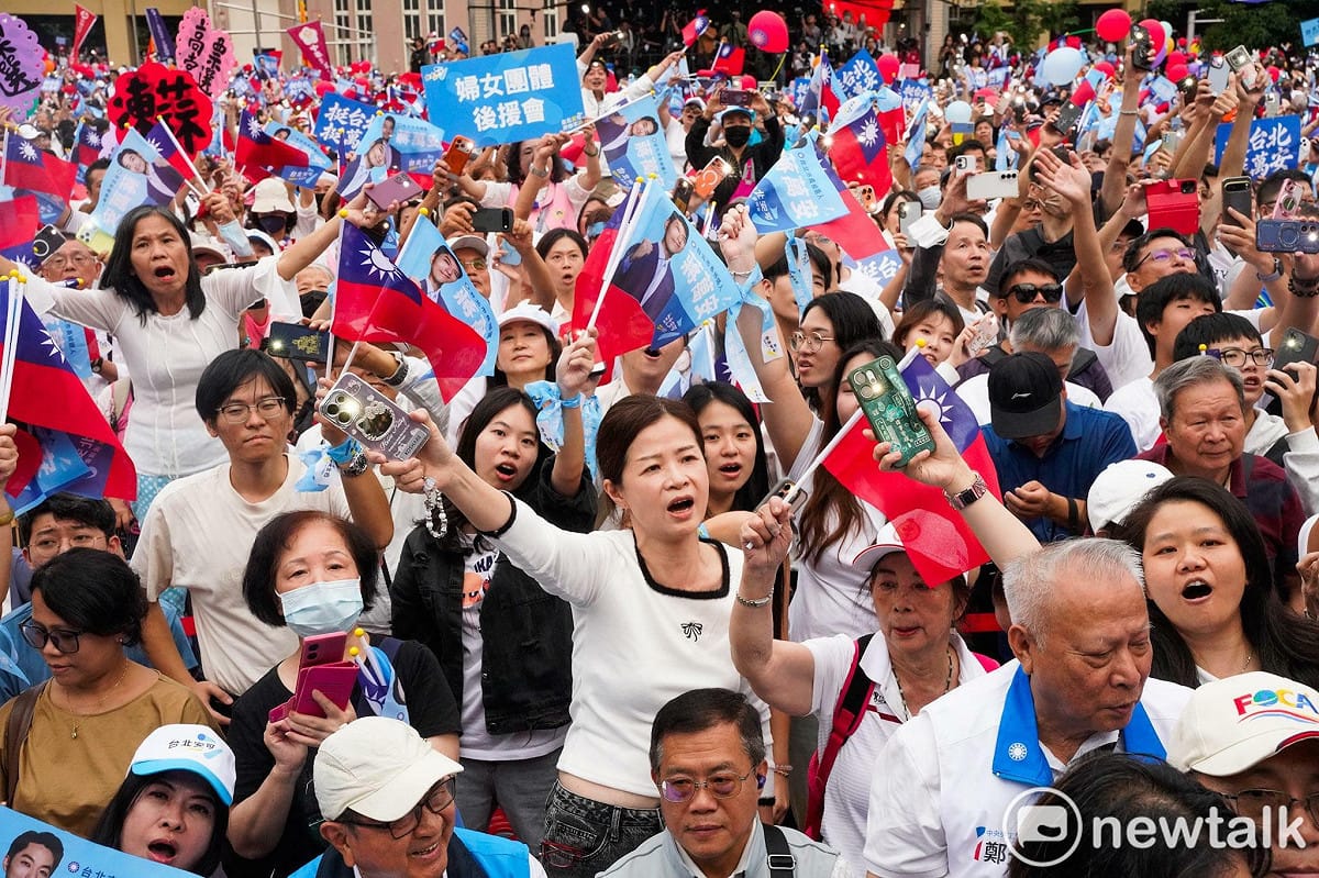 台北市長蔣萬安今競選總部成立。 圖：張良一 / 攝