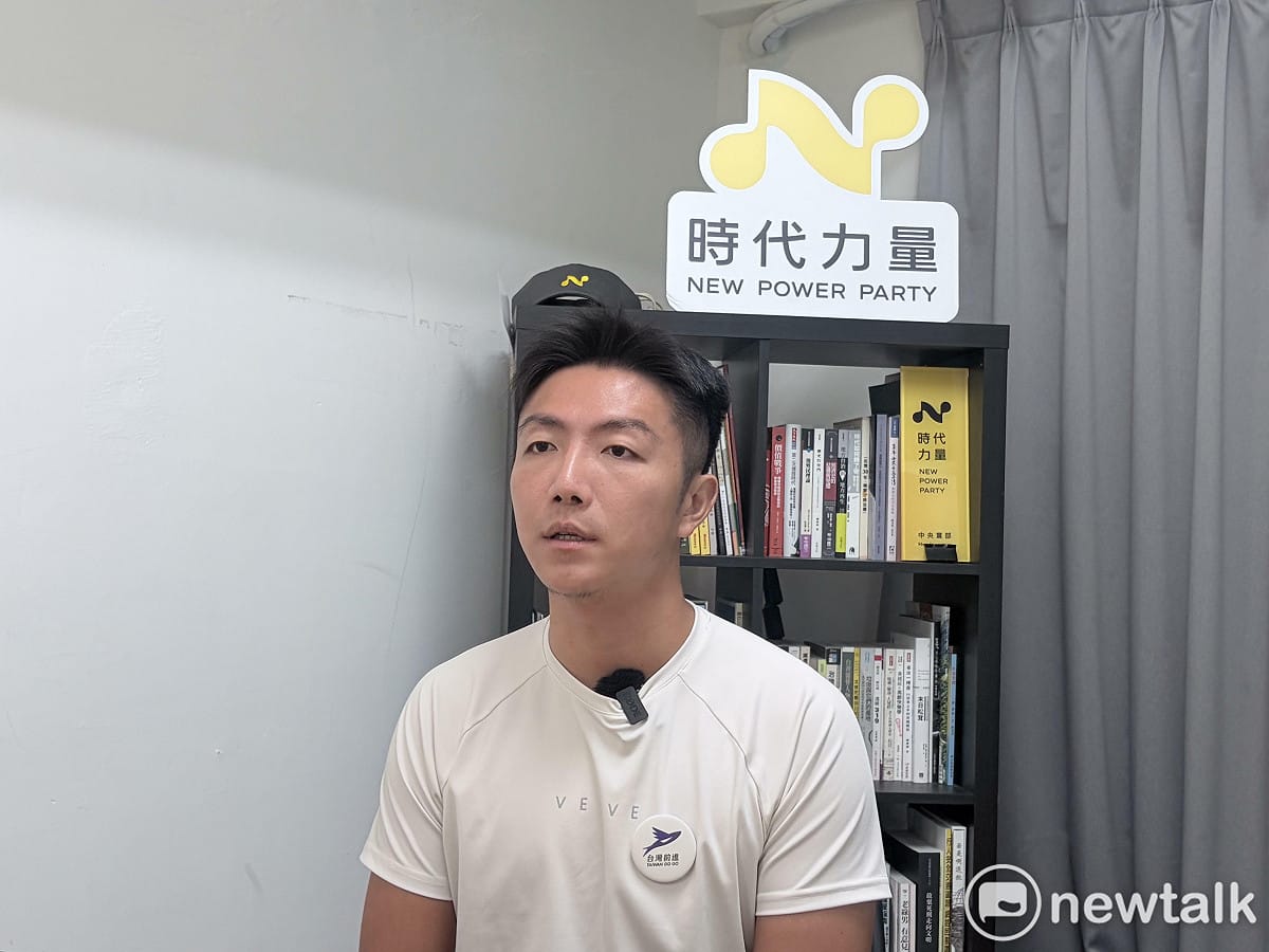 時代力量台北市大安文山區市議員候選人、台北市文山區華興里長陳峙穎日前接受《新頭殼Newtalk》專訪。 圖：李宣萱/攝