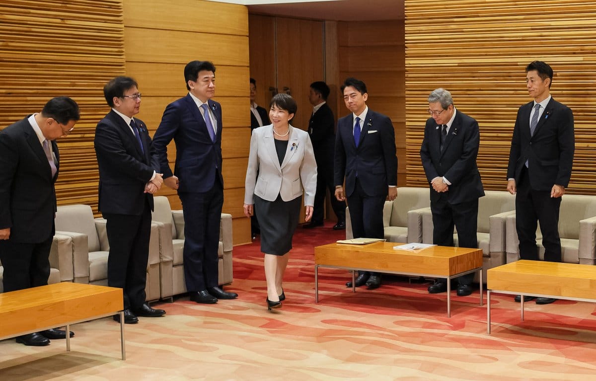 日本政府於27日內閣會議上通過副首都相關政令，為本月30日正式施行「副首都法構想法案」鋪路。 圖：翻攝自@PressSec_JP Ｘ（資料照）