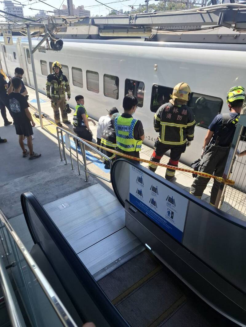 台鐵斗南火車站今日有民眾落軌，遭自強號撞上死亡。 圖：民眾提供