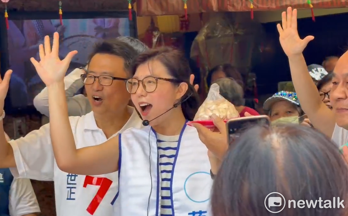 石舫亘代夫掃街高人氣！蔣萬安感冒失聲 團隊憂影響辯論聲音