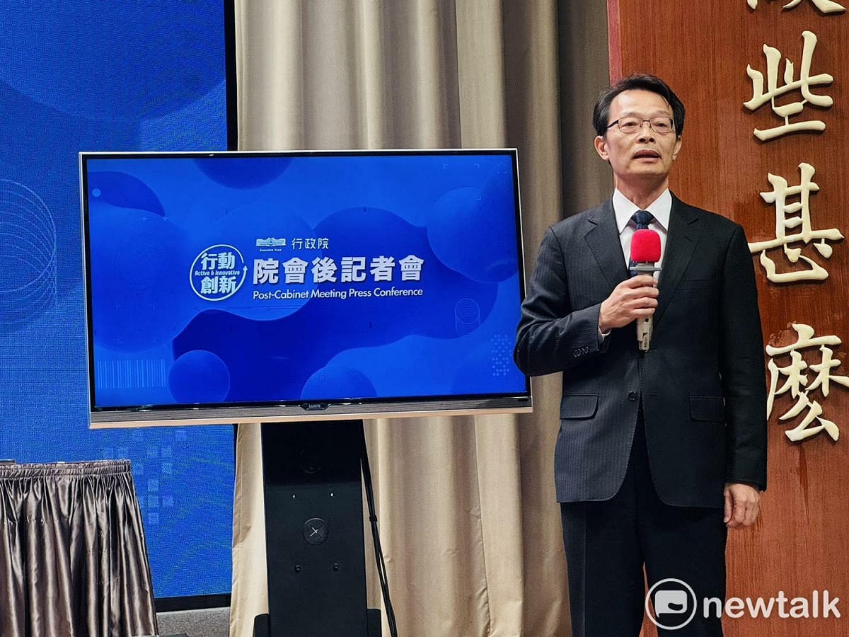 民航局副局長林俊良今（29）天列席行政院會後記者會。 圖：謝莉慧/攝