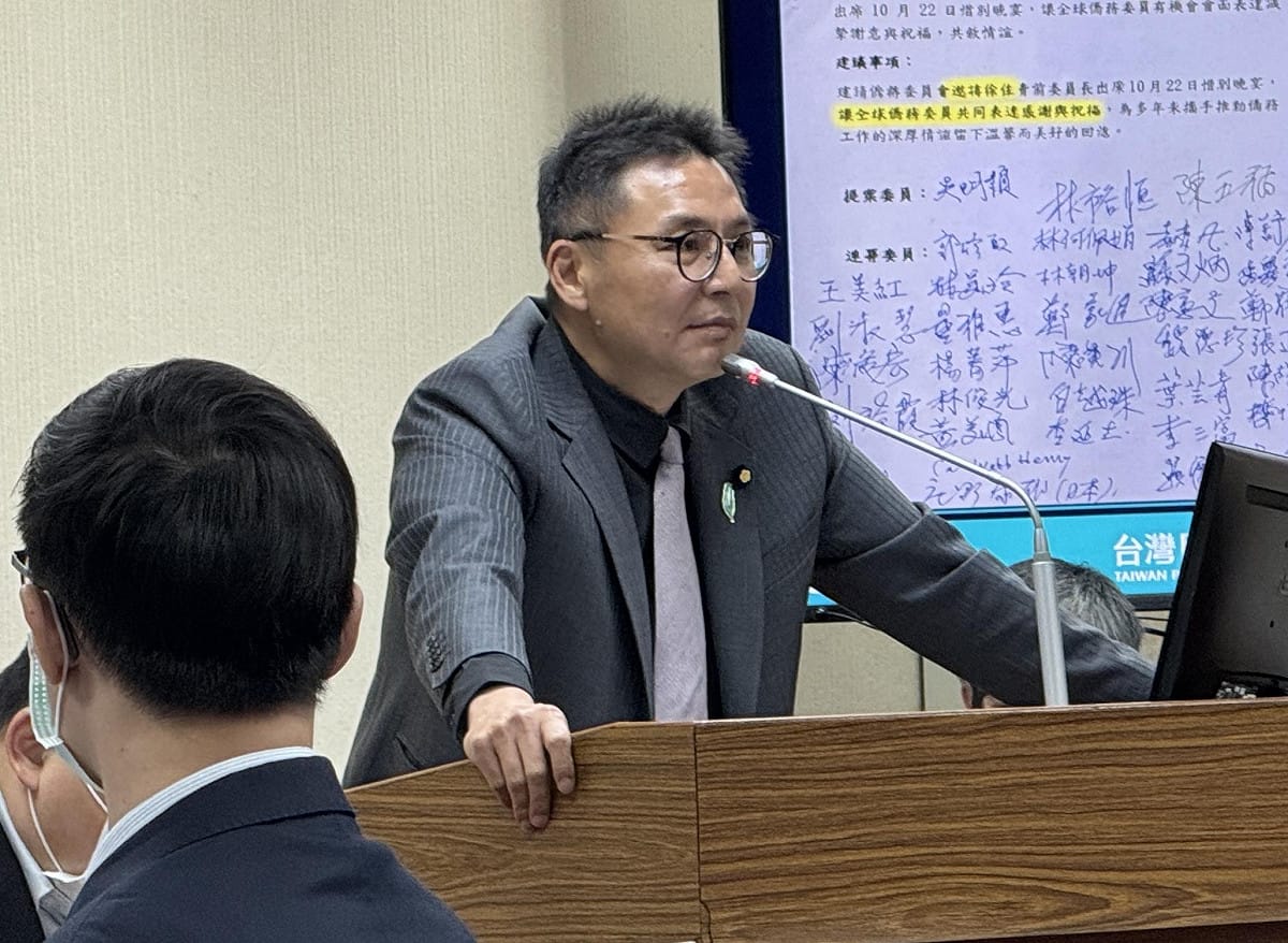 民眾黨立委洪毓祥 圖：林朝億/攝