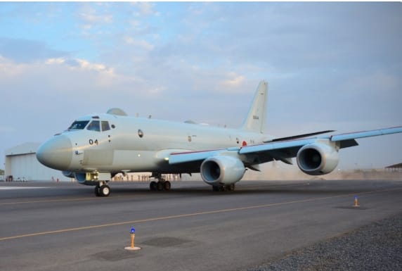 日本海上自衛隊川崎P-1反潛巡邏機。 圖 : 翻攝自日本防衛省