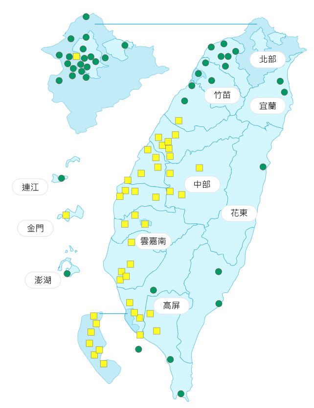 環境部公布各地空氣品質概況。 圖：環境部提供