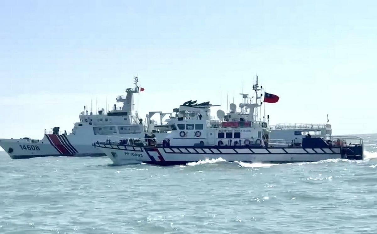 假借台灣光復81週年之名 4艘中國海警船1天2次騷擾金門