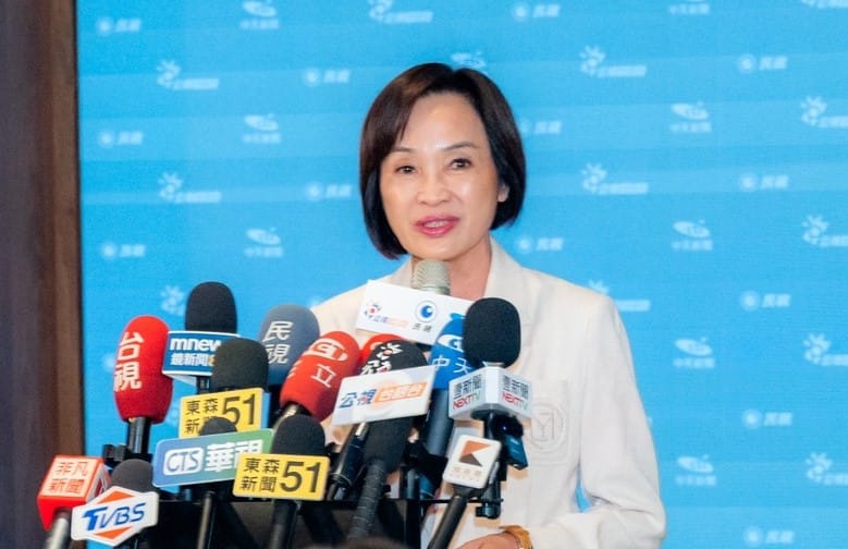 辯論會後媒體聯訪時，柯志恩坦言結論階段選擇「真情演出」。 圖：柯志恩競總／提供