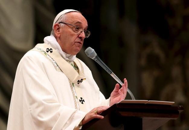 梵蒂岡與中國正就解決中國主教任命爭議進行會談，教宗方濟各（Pope Francis）對梵中關係改善表達樂觀態度。  圖：達志影像/路透社資料照片