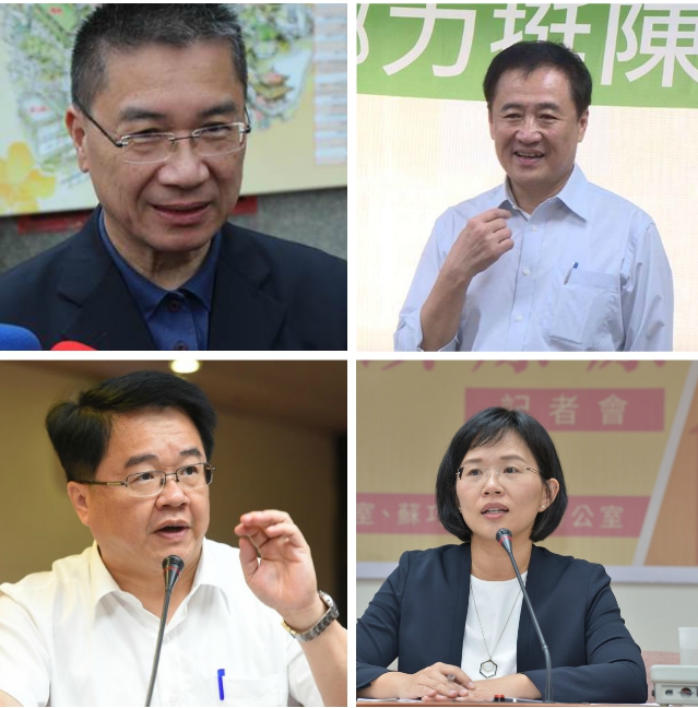 2018縣市選舉將至，民進黨要推出的新北市長人選也備受矚目，外傳民進黨可能推出人選有行政院發言人徐國勇(左上)、台北市副市長陳景峻(右上)、立委吳秉叡(左下)、蘇巧慧(右下)。 圖：新頭殼製圖