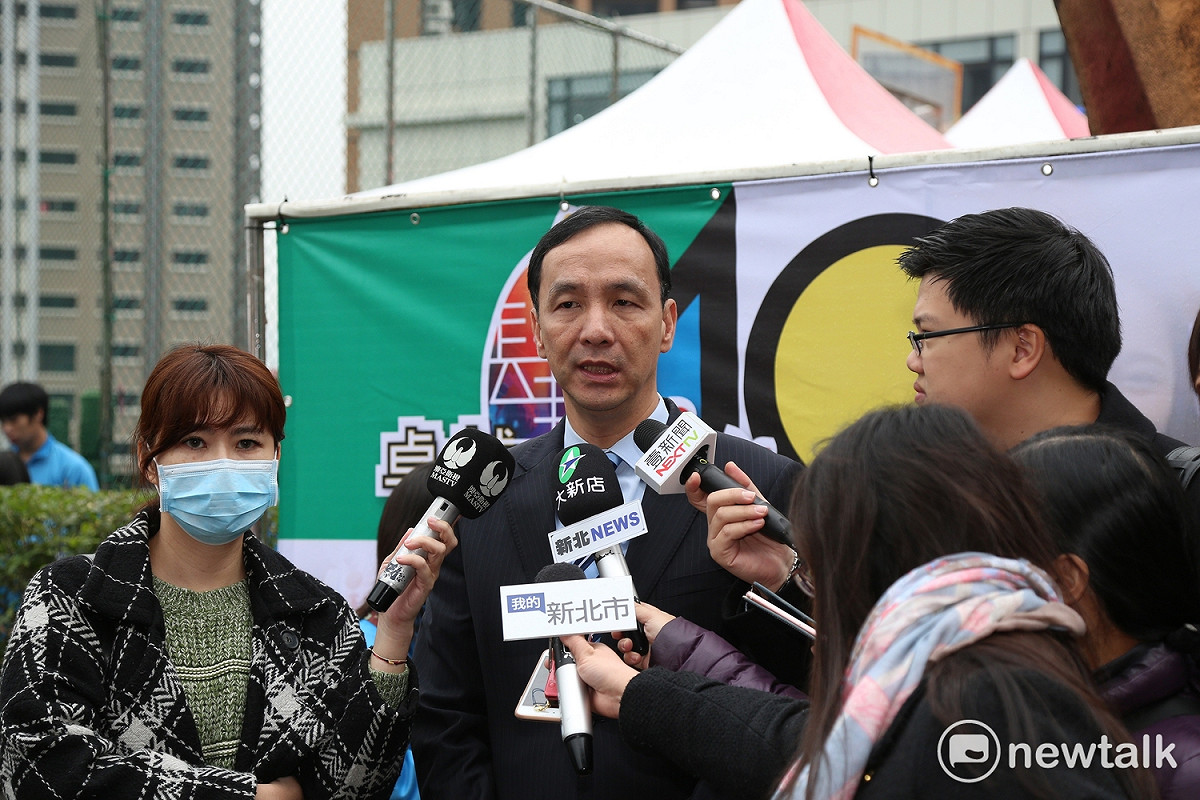 對於民進黨秘書長洪耀福近來頻對副市長侯友宜發言，朱立倫今天反酸說：「既然民進黨對新北市國民黨候選人這麼有興趣，請他們支持國民黨就好。」  圖：王峻昌/攝