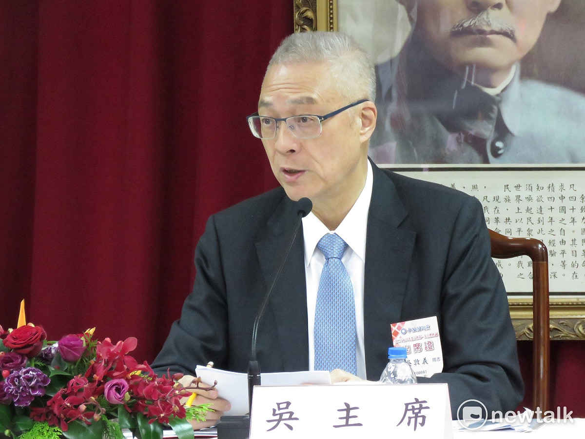 國民黨今（9）天舉行第20屆中央委員會第一次全體會議，下午進行綜合座談。 圖：趙婉淳／攝