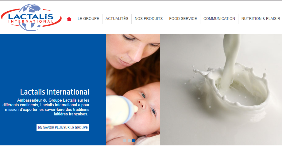法國知名品牌拉克塔利斯公司（Lactalis）生產的嬰兒奶粉傳出污染事件，緊急召回相關產品，範圍遍及全球。 圖：翻攝Lactalis官網
