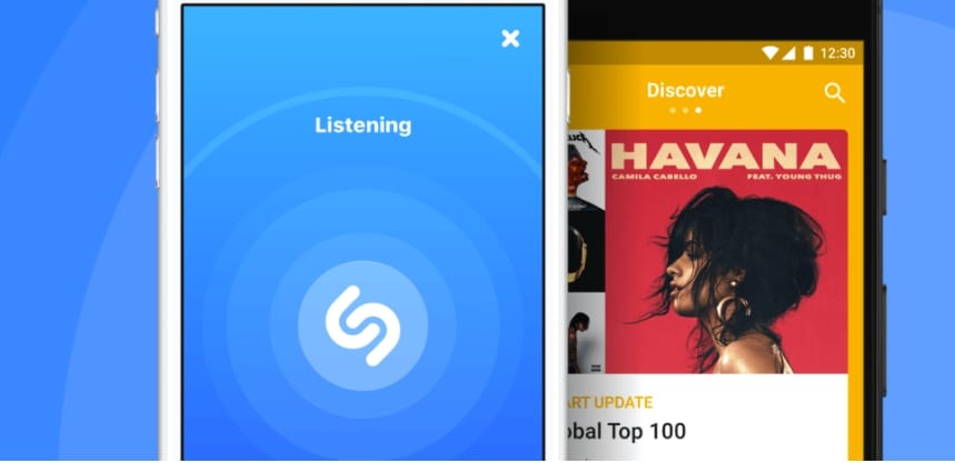 Shazam是一款能夠藉由音樂指紋，來幫使用者找尋相關資料的語音辨識軟體。 圖：翻攝自Shazam