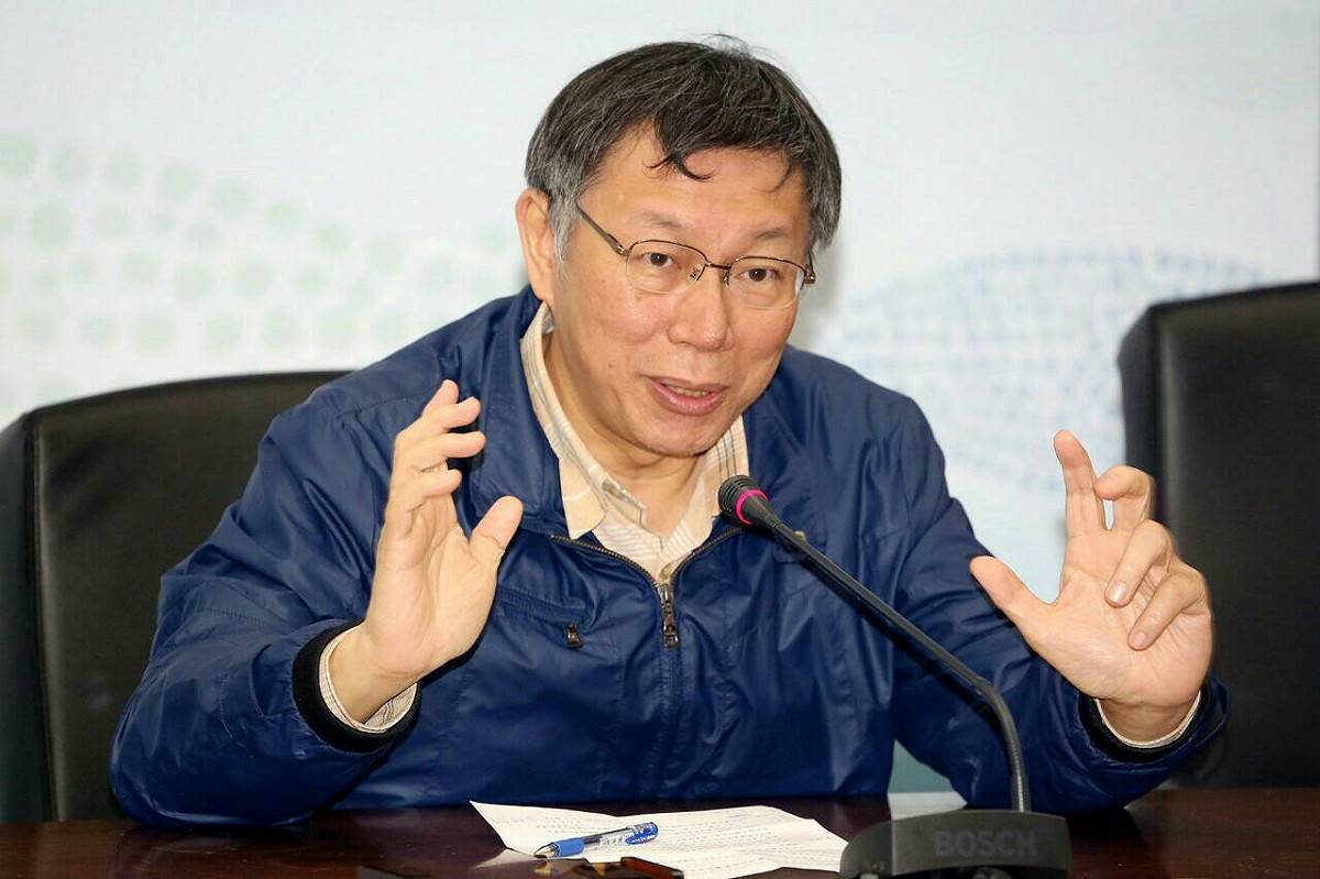 頻被媒體追問選舉議題，台北市長柯文哲今（11）日直言，「台灣的政治只剩下選舉，選舉只剩下那一天，整年度好像都不做正事，都在討論那個。」 圖：新頭殼資料照片