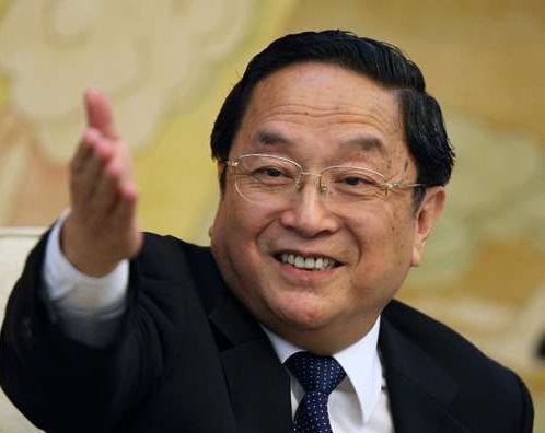 中國央視報導，俞正聲今日下午在北京人民大會堂會見新黨大陸訪問團時說：「將堅持和平統一、一國兩制方針，以最大誠意、盡最大努力爭取和平統一的前景。」 圖：取自百度百科