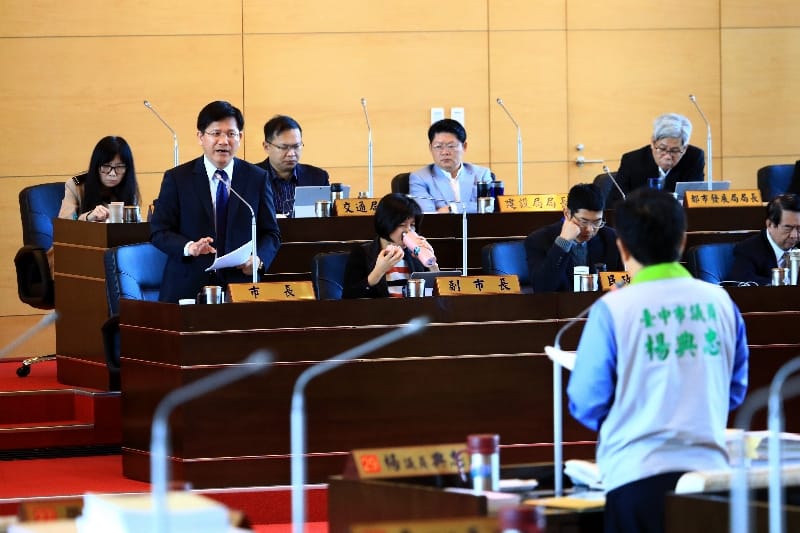 台中市議會質詢圖 圖 : 台中市政府/提供