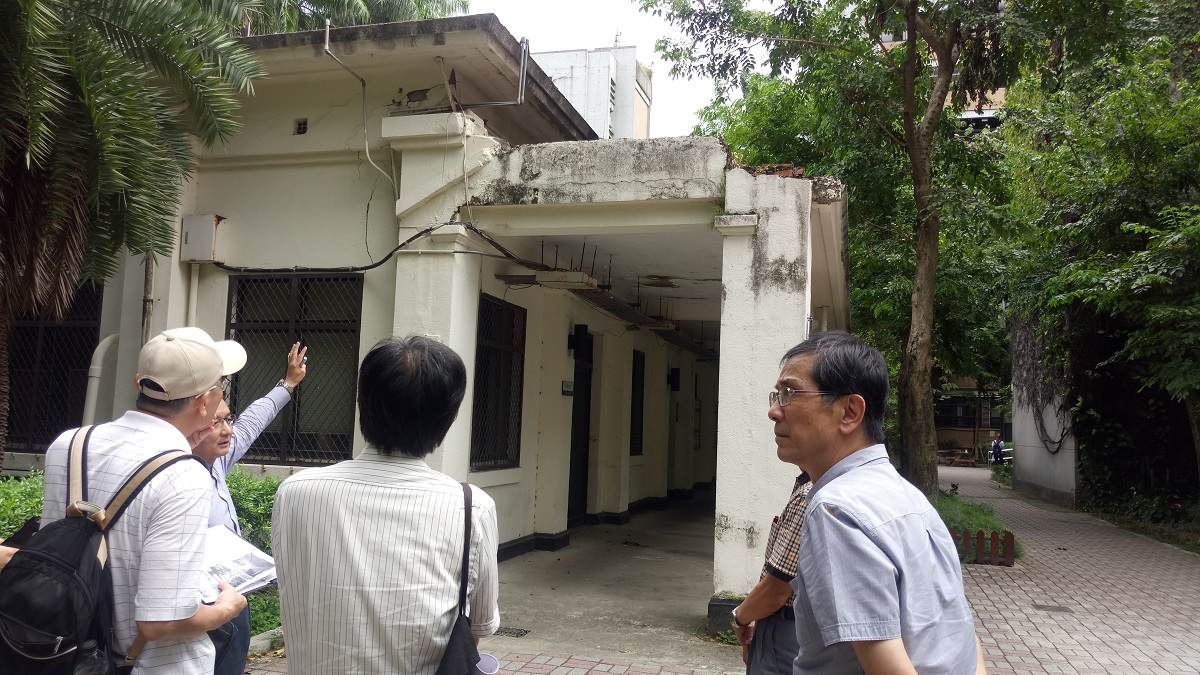 台北市文資委員會勘認定，北科大一中川堂可能是台灣現存最早大學RC建築。 圖 : 文化局／提供
