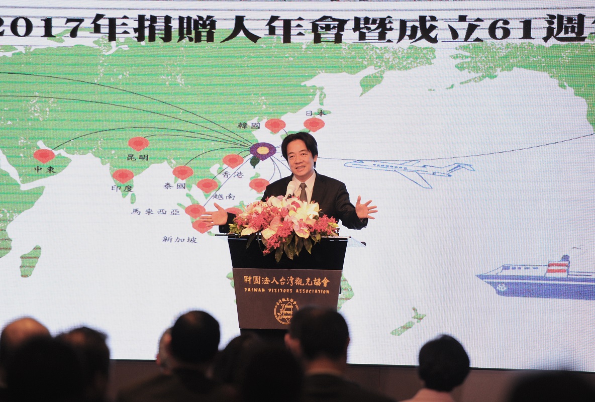 行政院長賴清德今（14）日表示，政府會持續深化我國的觀光資源。 圖：行政院/提供