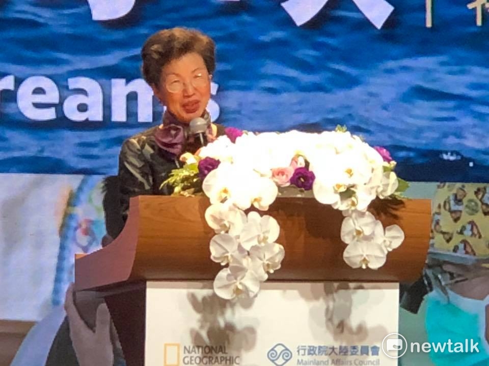 陸委會主委張小月今天出席兩岸交流紀錄片「逐夢海峽」特映會。 圖：謝莉慧／攝