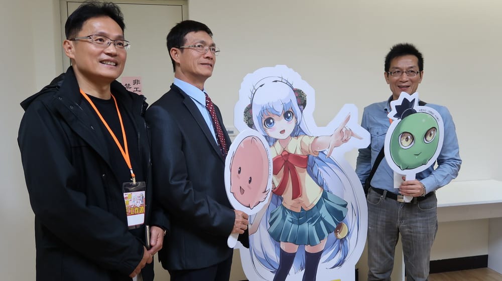 會場設置國產漫畫《冥戰錄》女主角「魔法少女林默娘」專區。魔法少女林默娘以媽祖為原型，人氣超高，在台灣官方動漫相關活動經常受邀為代言人。 圖：屏東縣政府/提供