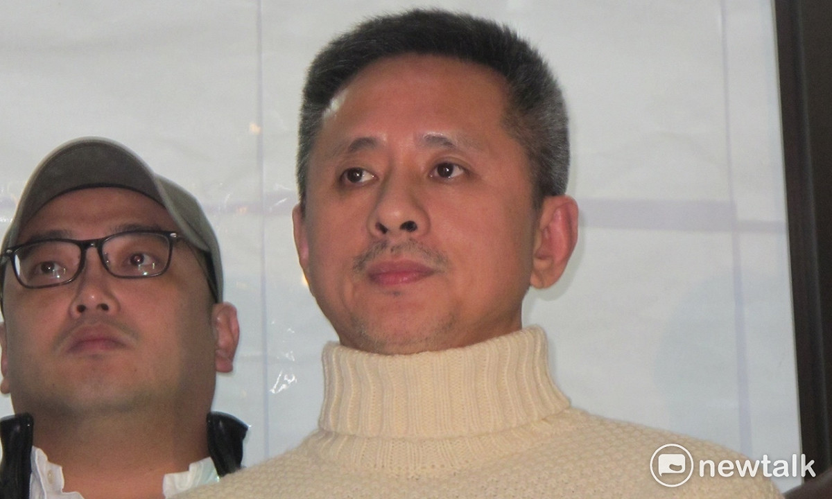 16日罷昌案計票後記者會，安定力量主席孫繼正發表聲明。 圖：林朝億/攝