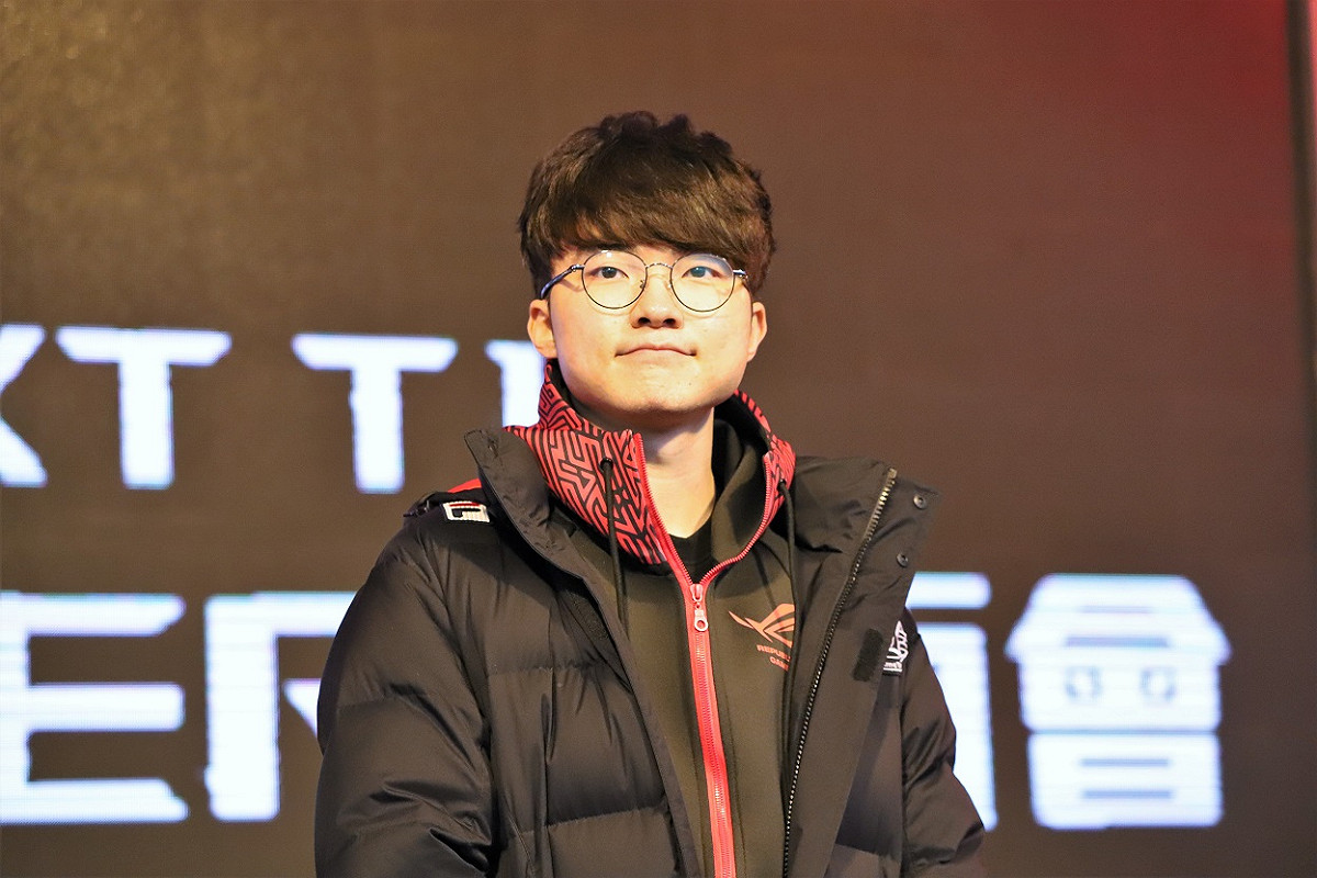 韓國戰隊SKT中路選手「Faker」李相赫。 圖：蔡幸秀/攝