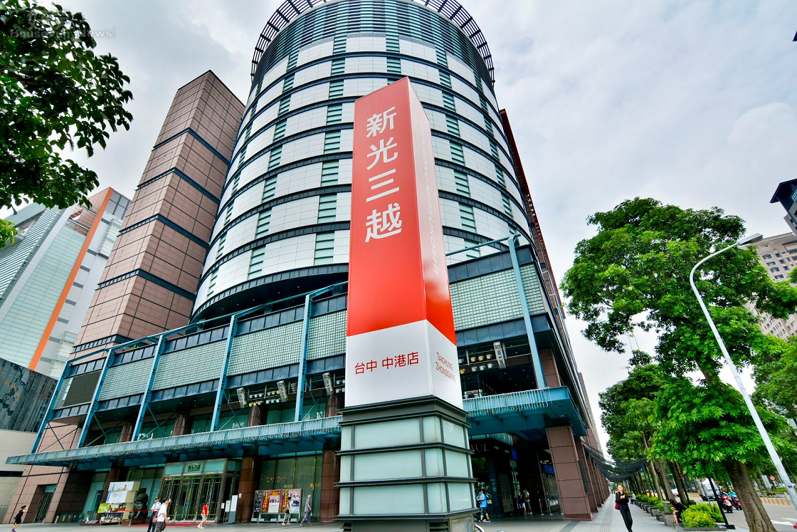 台中市地王，仍由西屯區惠國段93地號新光三越百貨公司蟬聯。 圖 : 翻攝自好房網