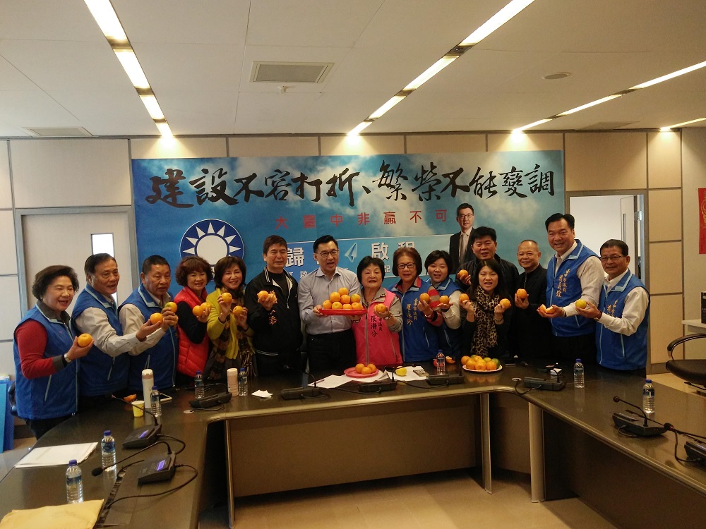 江啟臣發表宣傳短片，國民黨議員相挺。 唐復年/攝