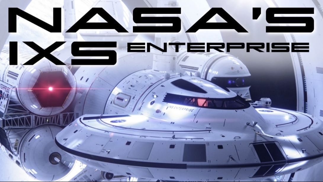 NASA曾在多年前提出曲速引擎太空船IXS Enterprise的相關設計，但至目前為止還未有下文。 圖：翻攝自Youtube