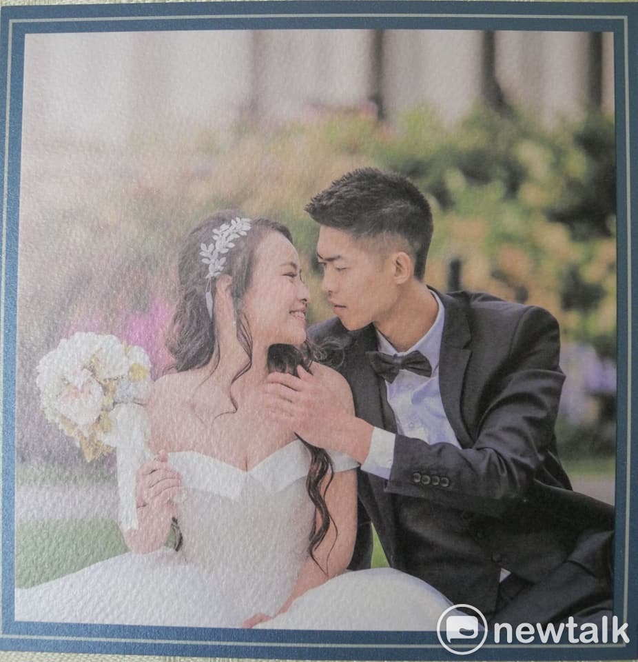 周錫瑋的次子周弘禮、準媳婦許芊蕙，郎才女貌，非常登對。 圖：王峻昌/攝