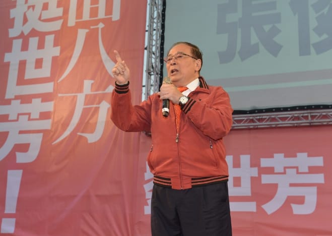總統府資政張俊雄表示，論能力、論經驗，相信劉世芳一定可以造福高雄市民。 圖：劉世芳服務處/提供