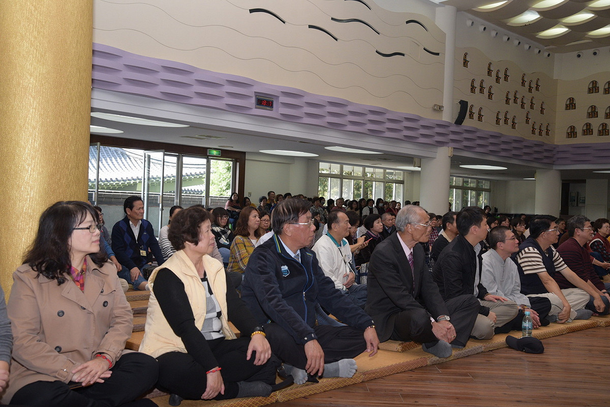 南投縣長林明溱也應邀前往白毫禪寺周年慶。 圖：南投縣政府/提供