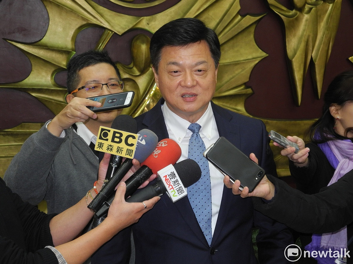 周錫瑋對黨內初選強調尊重黨中央決定，一切「以和為貴」、「大局為重」才能團結。 圖：王峻昌/攝